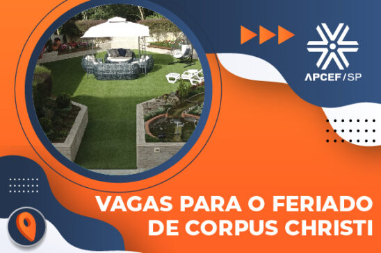 Aproveite o feriado de Corpus Christi e descanse nas Colônias da Apcef/SP