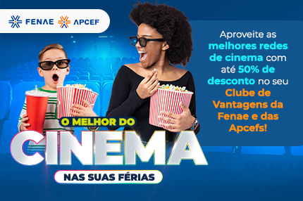 Na plataforma de convênios, o destaque desta semana são os descontos nas melhores redes de cinema do país