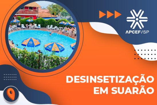 Colônia de Suarão fecha dias 31/3 e 1/4 para desinsetização