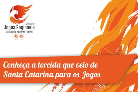 Esporte, viagem e família: a torcida que veio de Santa Catarina para os Jogos Regionais