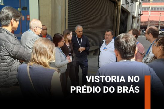 Apcef/SP, Sindicato e nova comissão da Cipa do prédio do Brás realiza vistoria e aponta melhorias necessárias