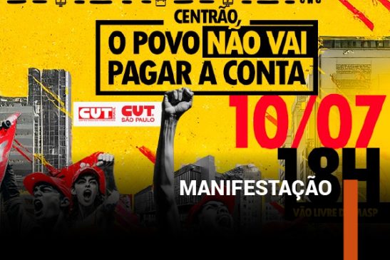 Ato na Paulista cobra justiça tributária e isenção de IR para quem ganha até R$ 5 mil