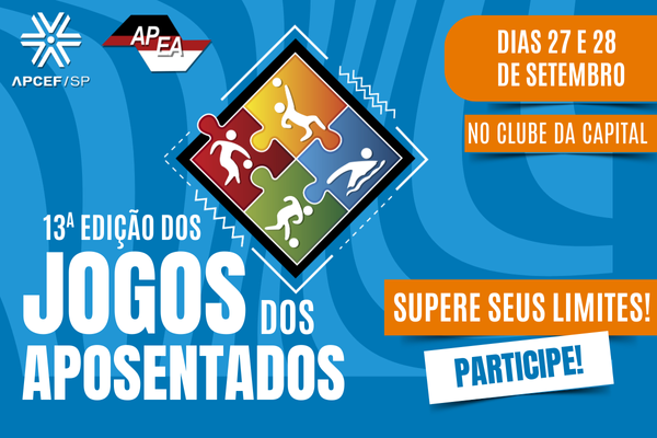 Participe da 13ª edição dos Jogos dos Aposentados