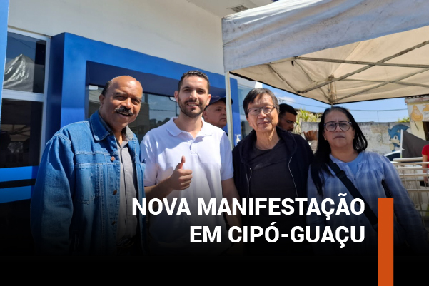 Apcef/SP participa de nova manifestação contra fechamento da agência da Caixa em Cipó-Guaçu