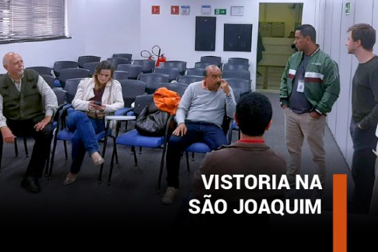 Apcef/SP participa de vistoria em prédio da São Joaquim