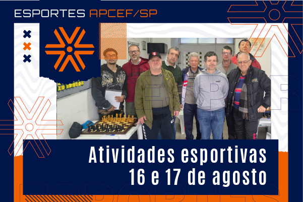 Futebol e xadrez são destaques nas atividades esportivas do fim de semana