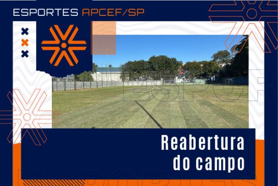 Campo do clube será reaberto dia 23. Venha jogar futebol com a gente!
