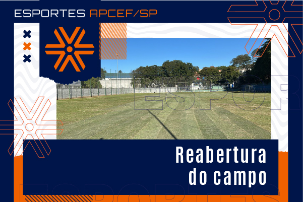 Campo do clube será reaberto dia 23. Venha jogar futebol com a gente!