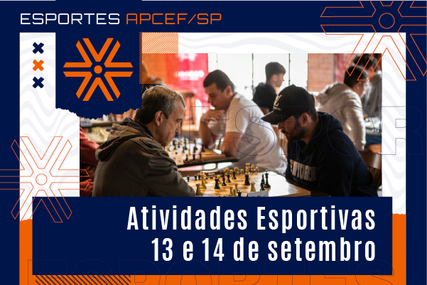 Confira as atividades esportivas das equipes da Apcef/SP em 13 e 14 de setembro