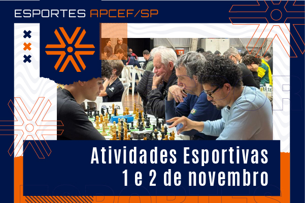 Confira as atividades esportivas das equipes da Apcef/SP em 1 e 2 de novembro