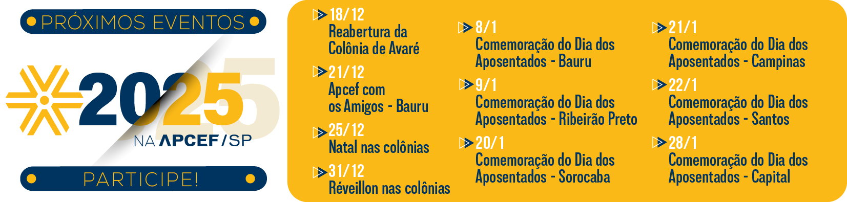 próximos eventos