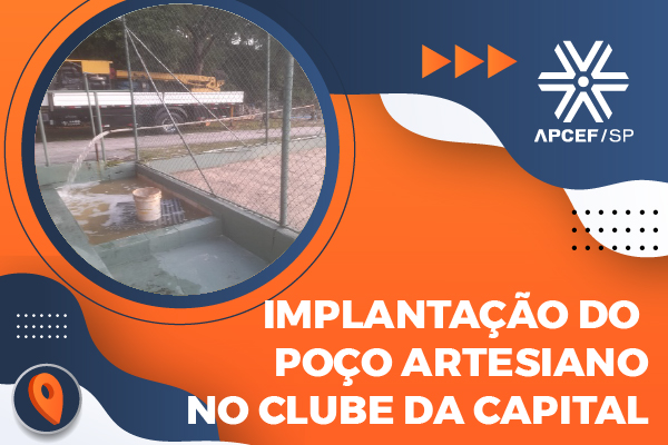 Clube da Capital avança na implantação de poço artesiano e reforça sustentabilidade e economia