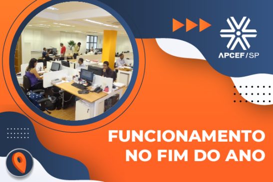 Veja como será o funcionamento da Apcef/SP durante as festas de fim de ano