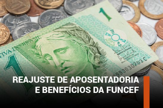 Benefícios da Funcef e aposentadorias acima do mínimo terão reajuste de 3,9%