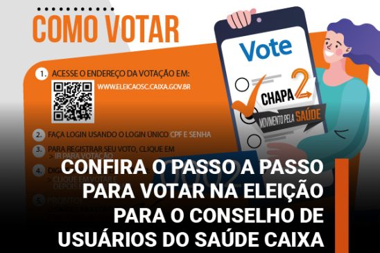 Confira o passo a passo para votar na eleição para o Conselho de Usuários do Saúde Caixa