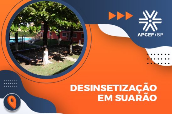Colônia de Suarão fecha dia 26/2 para desinsetização