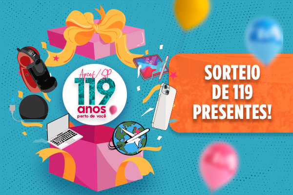 A Apcef/SP faz aniversário – e quem ganha o presente é você!