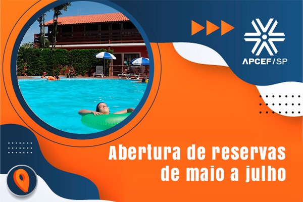 Anote na sua agenda: reservas para hospedagem de maio a julho serão abertas em 25 de março