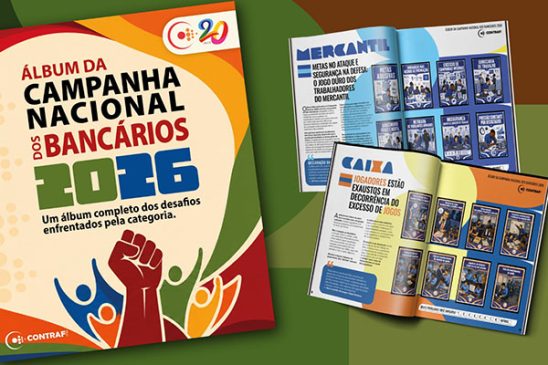 Contraf-CUT lança revista inspirada em álbum da Copa e coloca em campo os desafios da categoria bancária