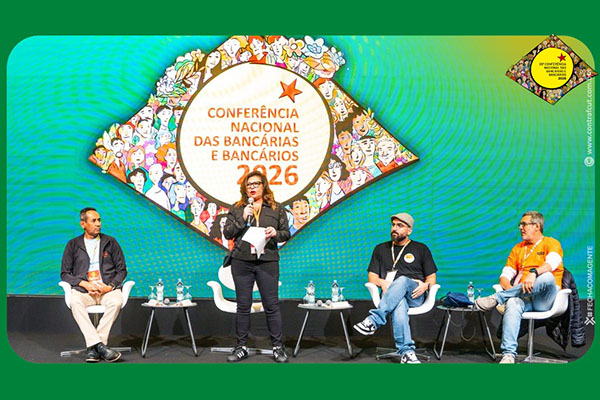Categoria debate sobre estratégia de comunicação e organização durante 28ª Conferência Nacional dos Bancários