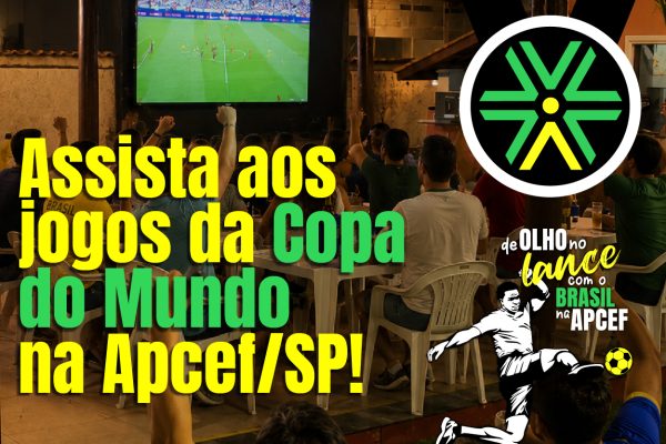 Assista aos jogos da Copa no clube, em Bauru ou nas colônias da Apcef/SP