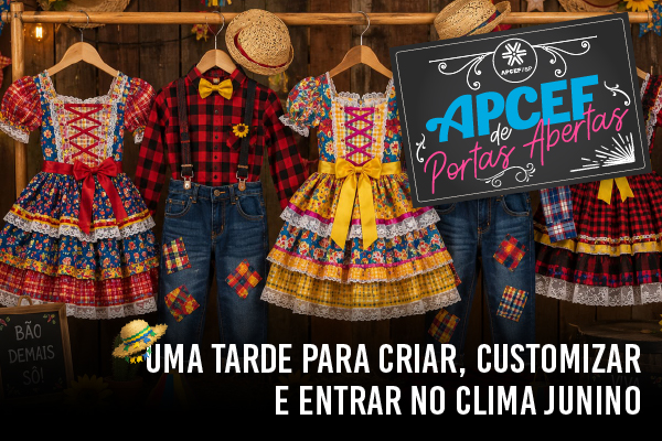 Entre no clima de arraial com muita criatividade na nossa oficina junina!