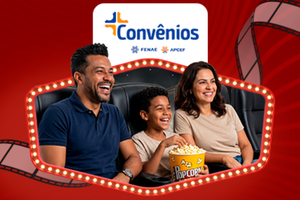 Cinema com desconto? Aproveite o destaque da semana nos Convênios Fenae