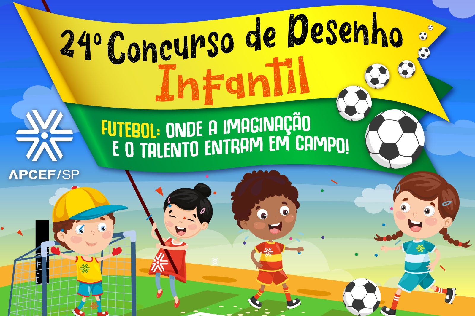 Estão abertas as inscrições para o 24º Concurso de Desenho Infantil da Apcef/SP