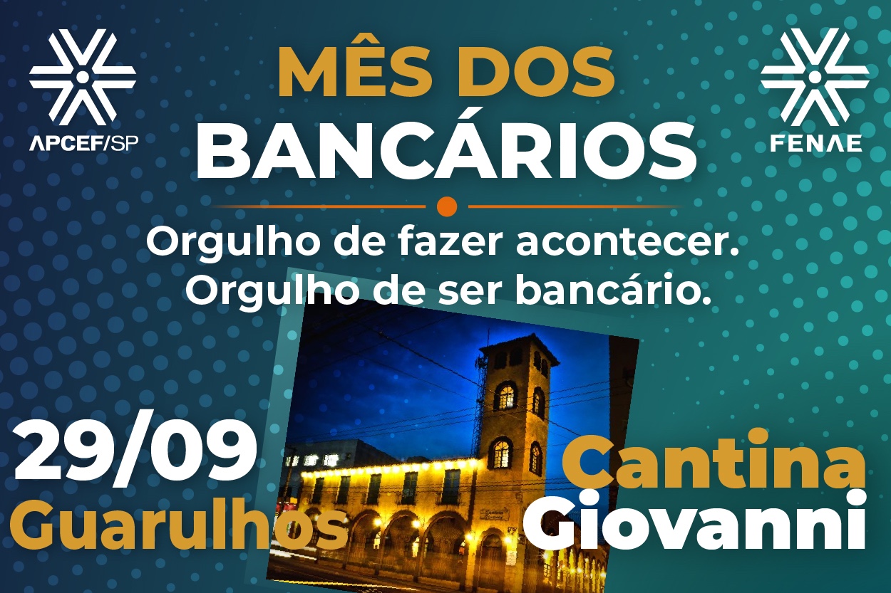 Dia do Bancário: Guarulhos recebe comemoração em 29 de setembro