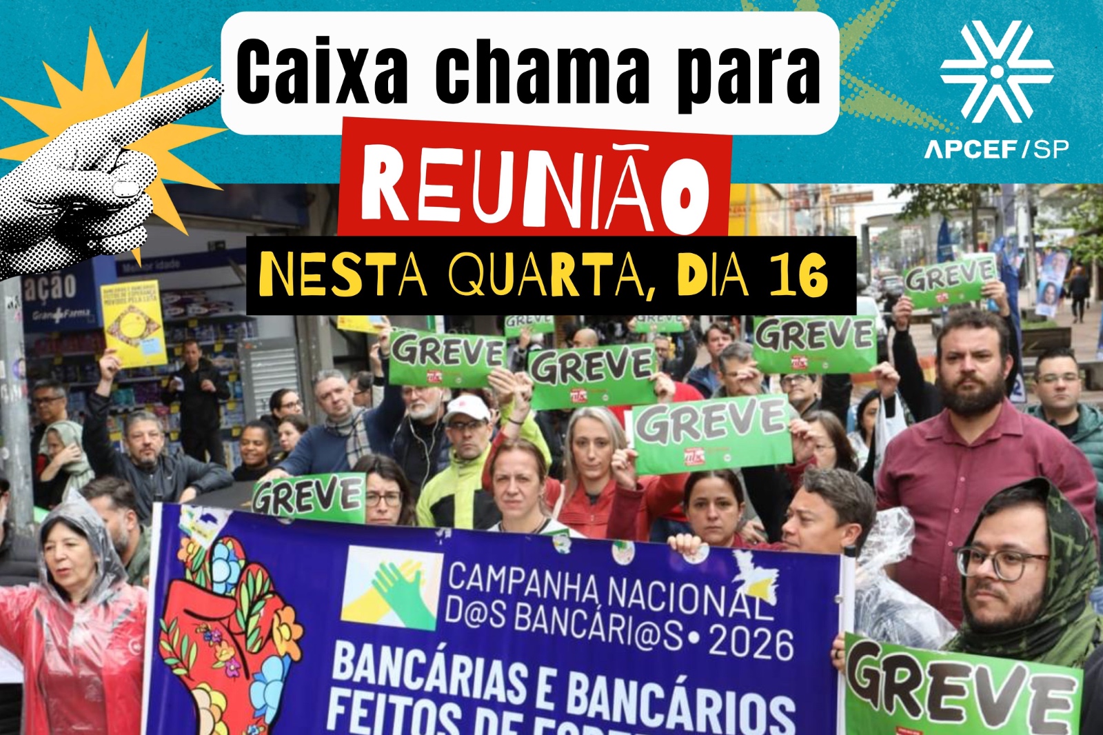 Após forte mobilização, Caixa marca nova mesa de negociação para quarta-feira (16)