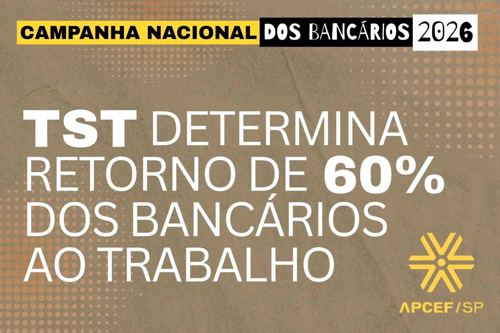 TST determina que 60% dos bancários da Caixa devem voltar ao trabalho