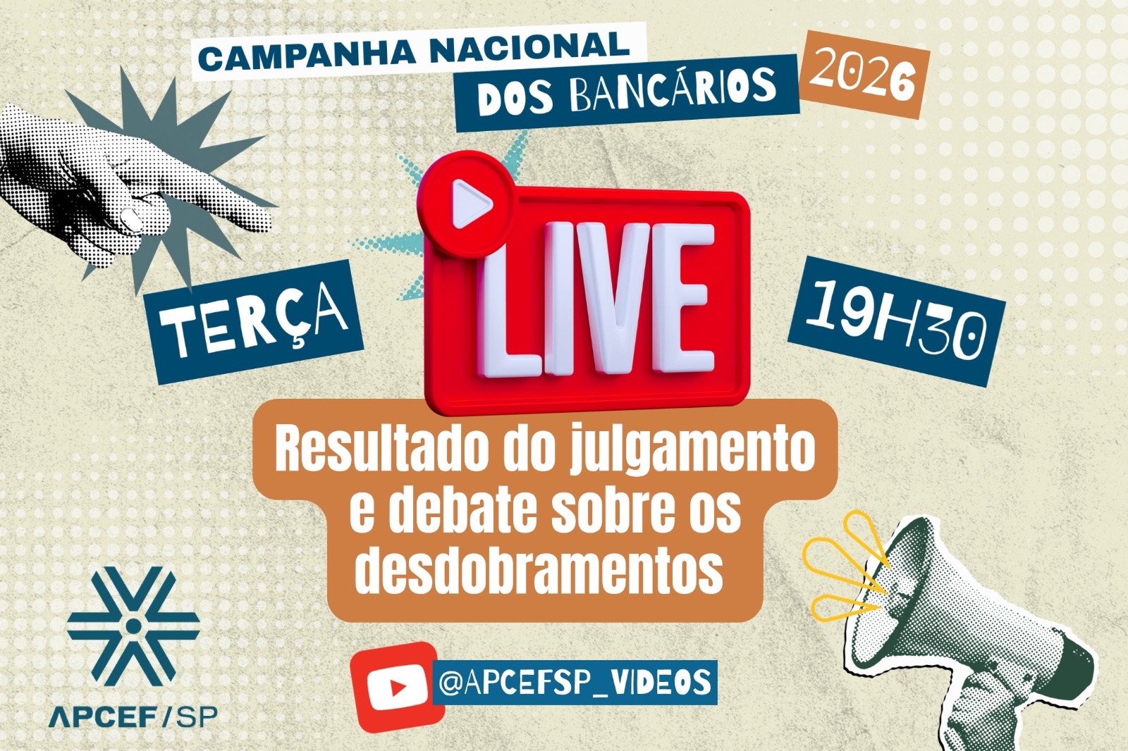Live sobre o resultado do julgamento do dissídio coletivo e debate sobre os desdobramentos