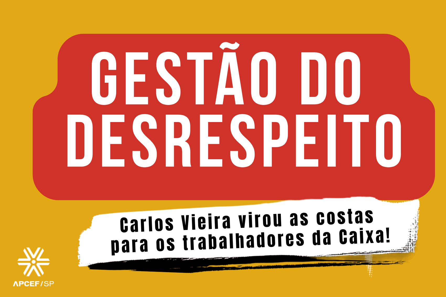 Carlos Vieira: gestão do desrespeito
