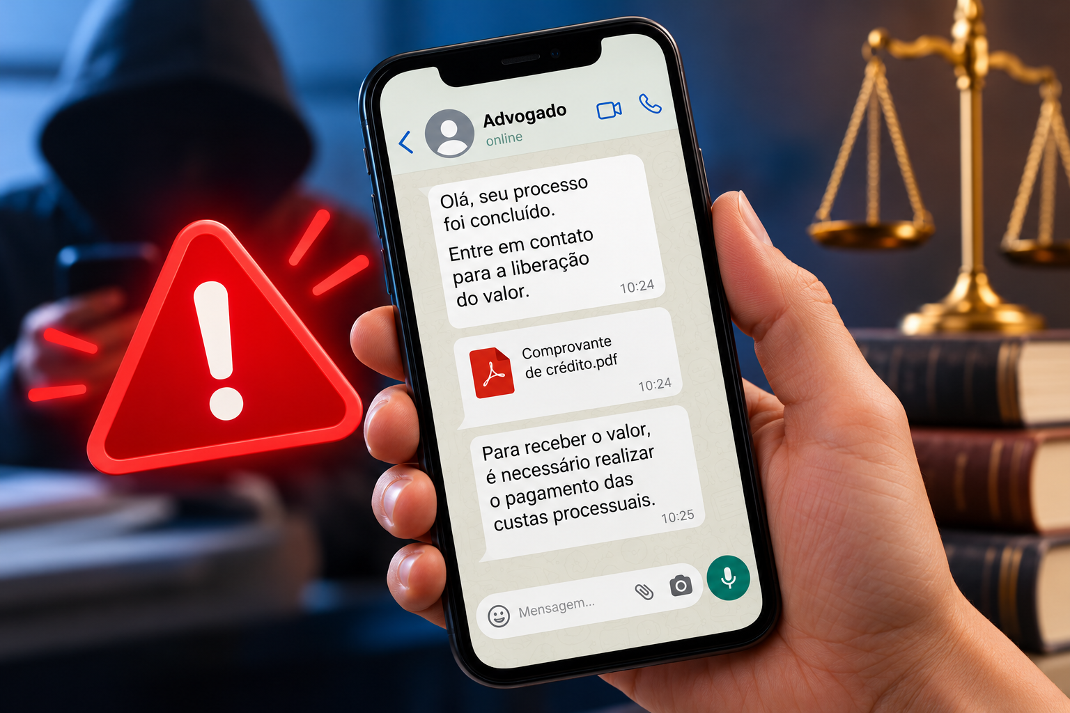 Apcef/SP alerta sobre golpes que usam nomes de funcionários em falsas mensagens sobre ações jurídicas