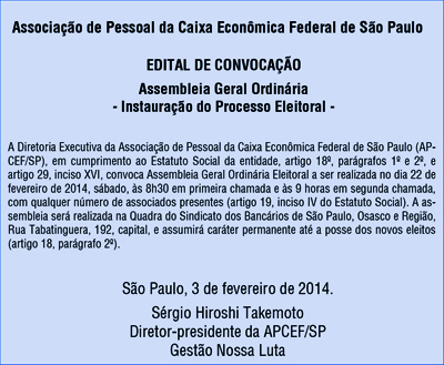 edital de convocação