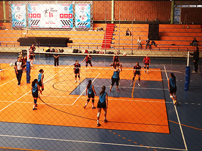 primeira partida v&ocirc;lei