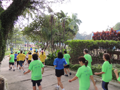 corrida do pessoal da caixa