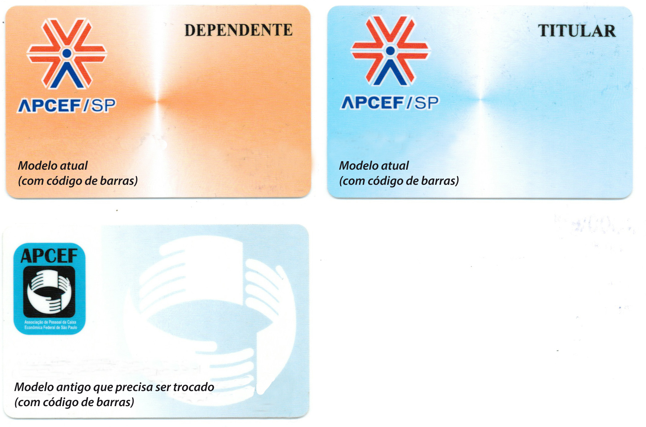 carteirinhas apcef