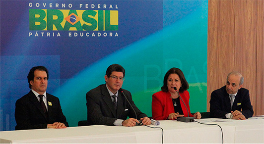 Miriam Belchior e Joaquim Levy